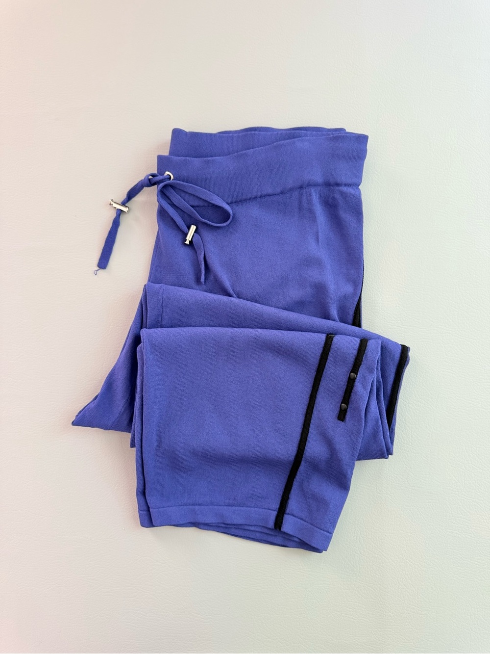 jamie sadock Violet Track Joggers with Black Side Stripe